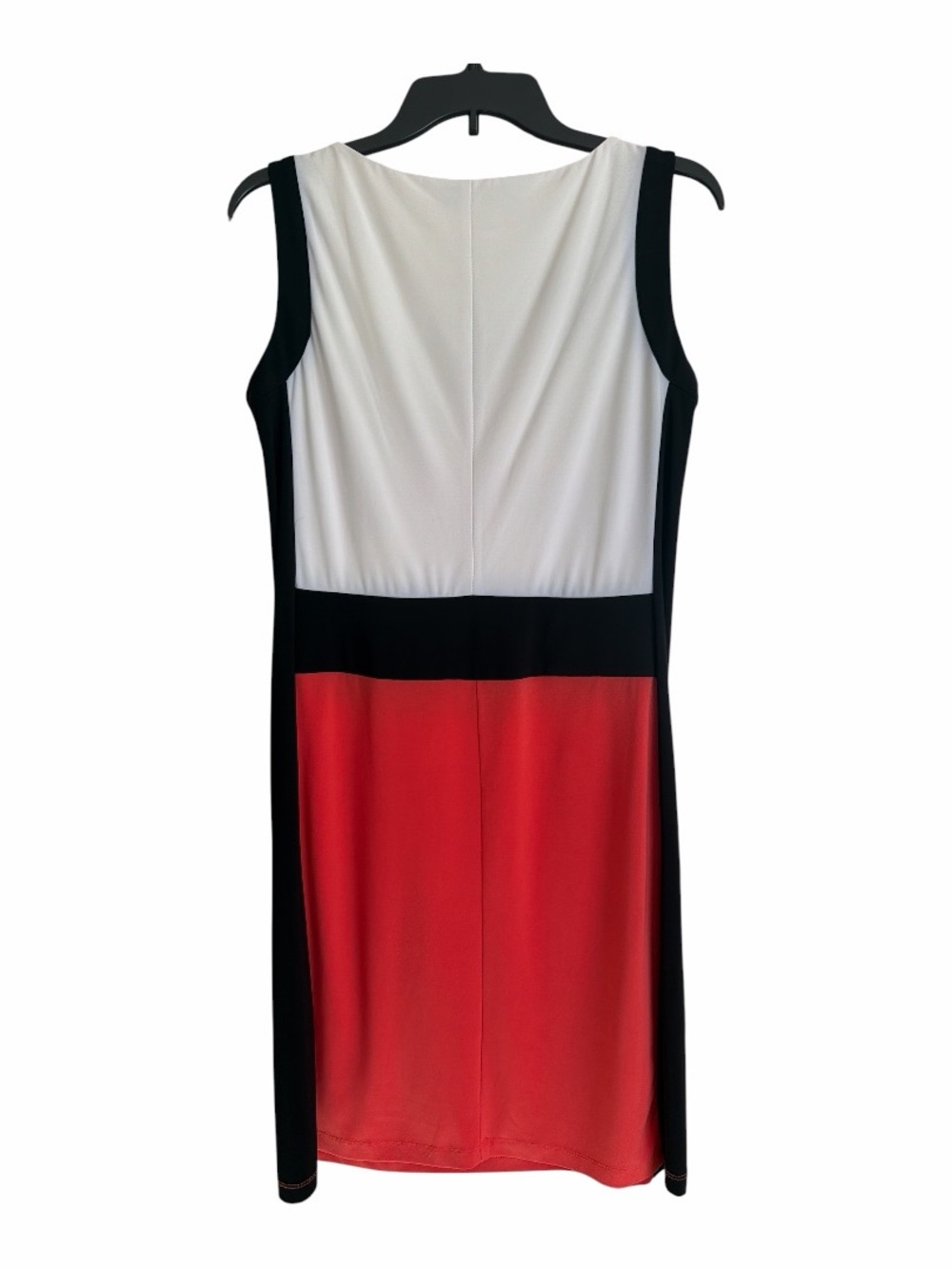 * GNW Sleeveless Color Block Dress Size 8 Figure Flattering Stretch Midi - Picture 6 of 9